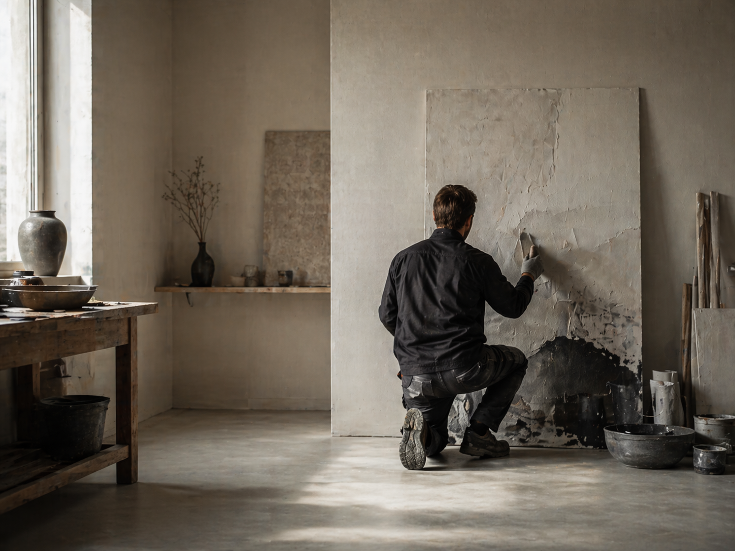 Lugn studiomiljö som symboliserar Sweforms Studio